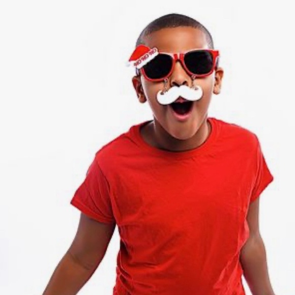 1 PC Holiday Christmas Party Fun Santa Reindeer Licensed Sunglass Sun-Stache - Picture 6 of 6